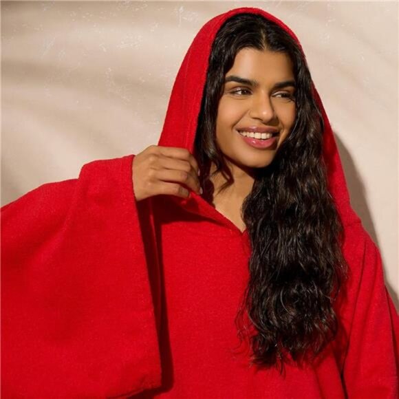 Surf Towel Poncho Adult Hooded - Large Bath Swim Beach Absorbent Microfiber - Picture 2 of 7